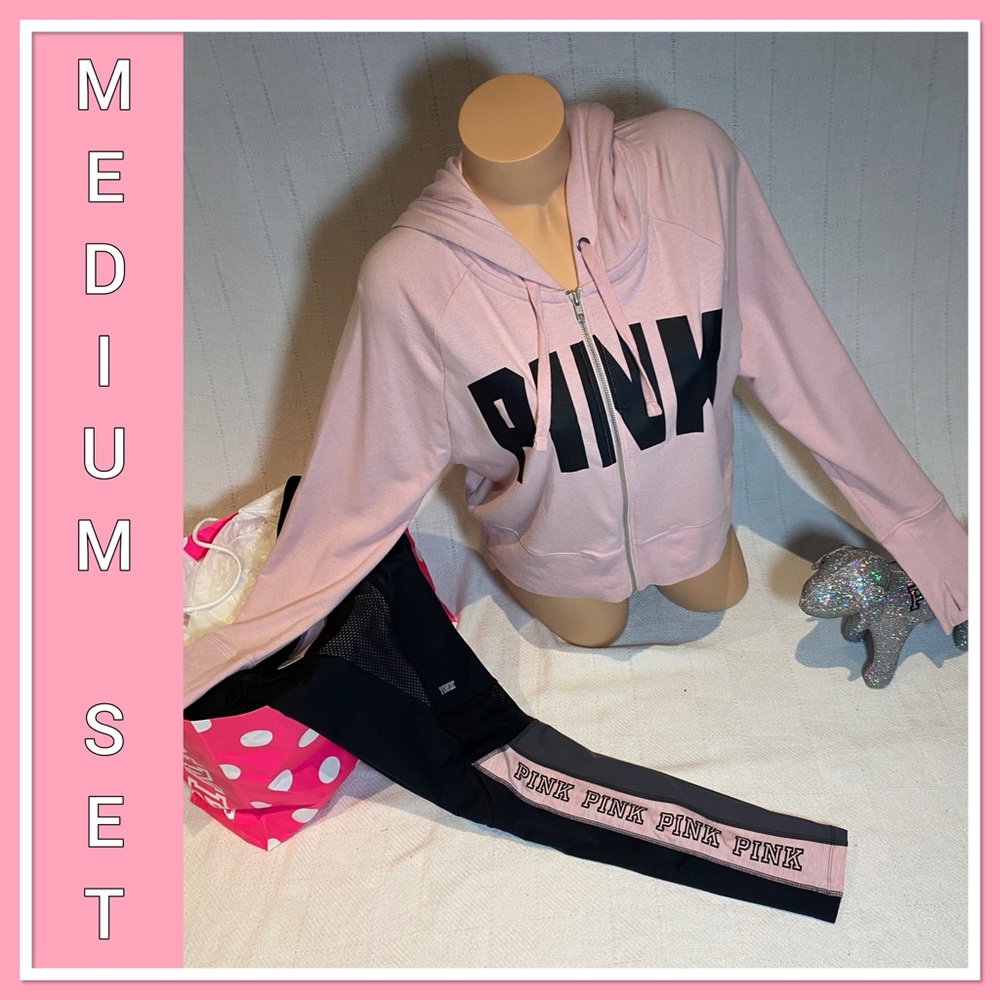 NWT VS PINK RARE CHALK ROSE SET